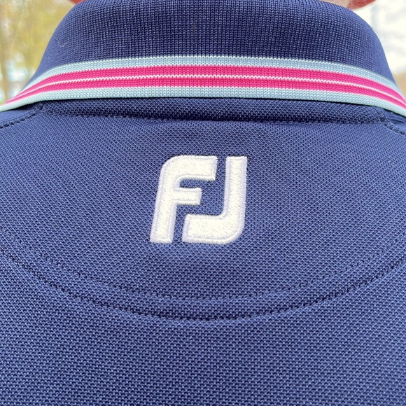 FootJoy blue stretch polo L - Picture 6 of 8